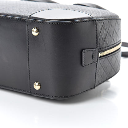 Gucci Calfskin Diamante Small Top Handle Bag Black 10 of 11
