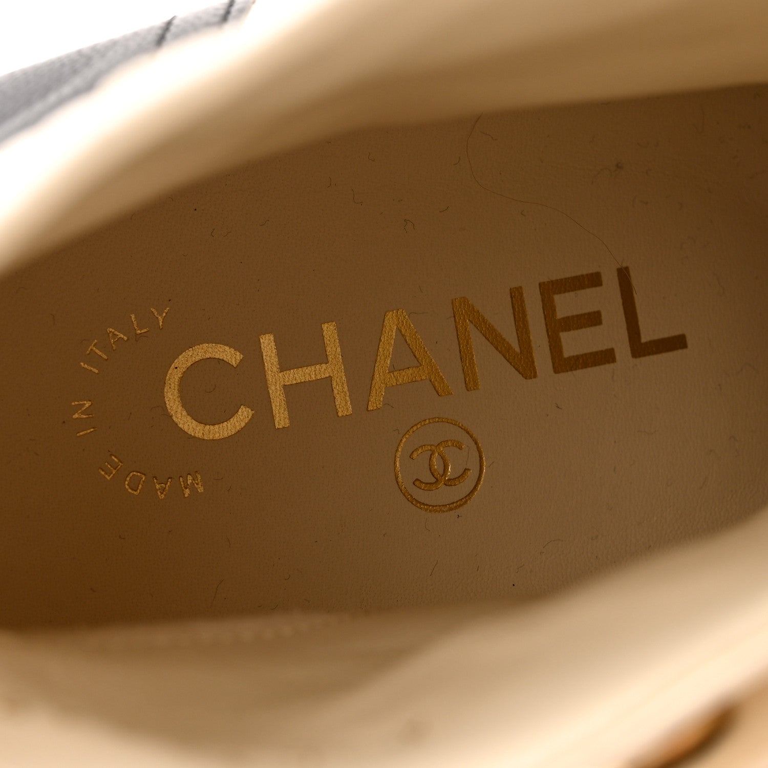 Chanel Lambskin Quilted Cap Toe Short Boot 40.5 Black Ivory 7 of 13