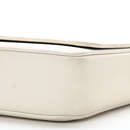 Balenciaga Pebbled Calfskin Logo Everyday Flap Chain Wallet White 9 of 12