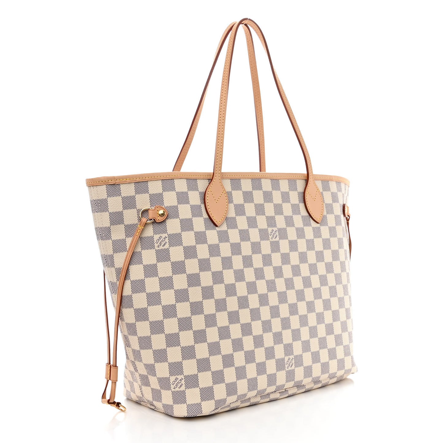 Damier Azur Neo Neverfull MM Rose Ballerine