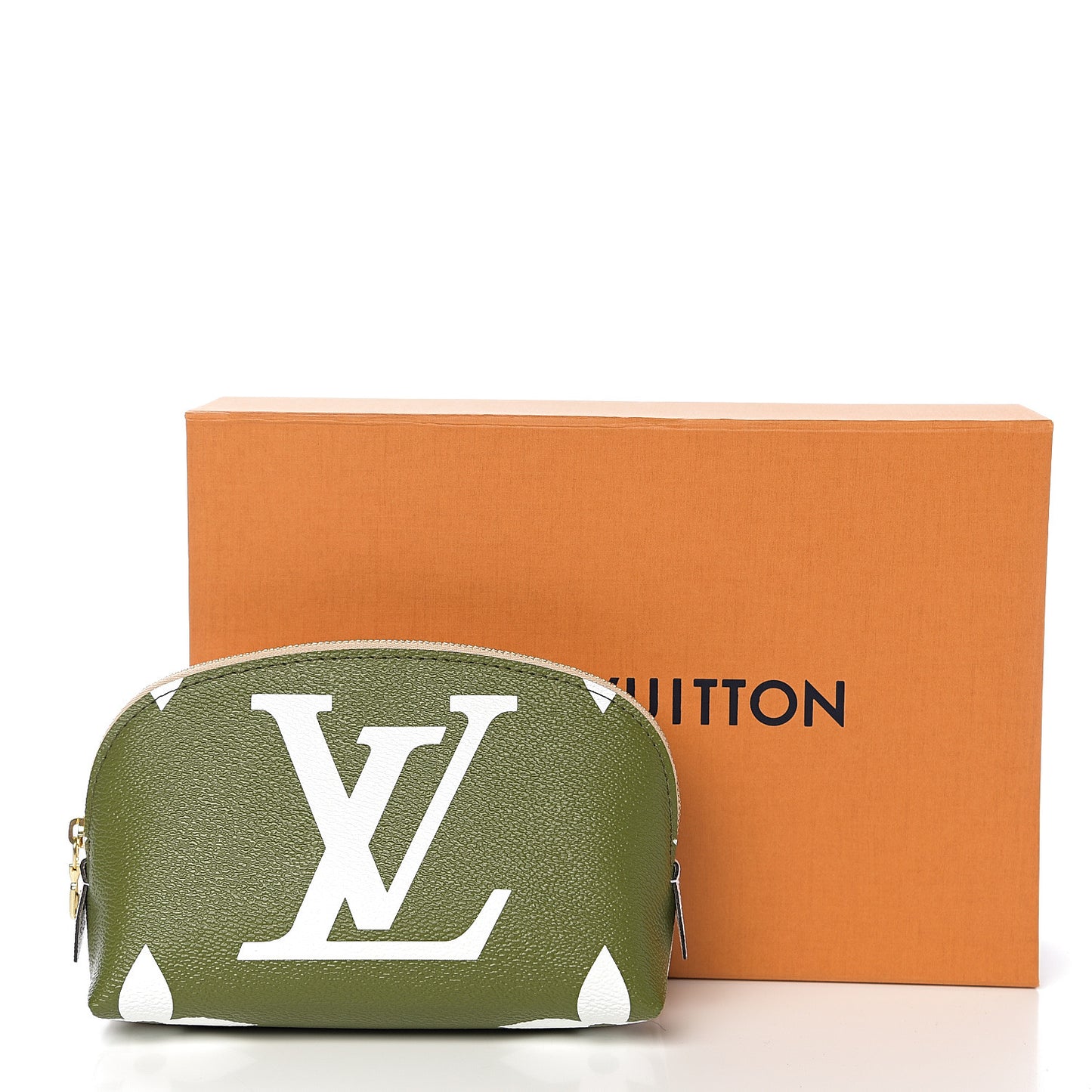 Monogram Giant Cosmetic Pouch Kaki