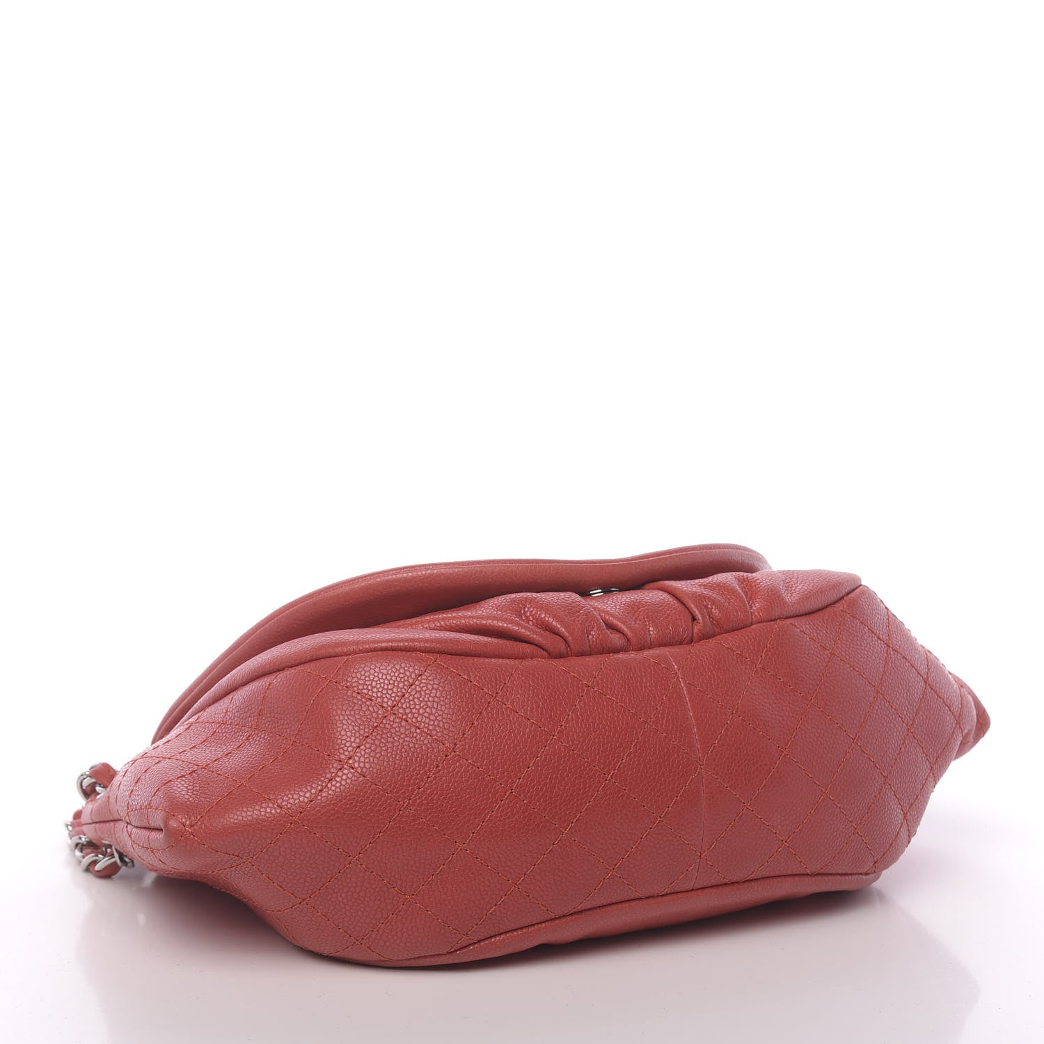 Chanel Caviar Large Half Moon Flap Red 4 of 10