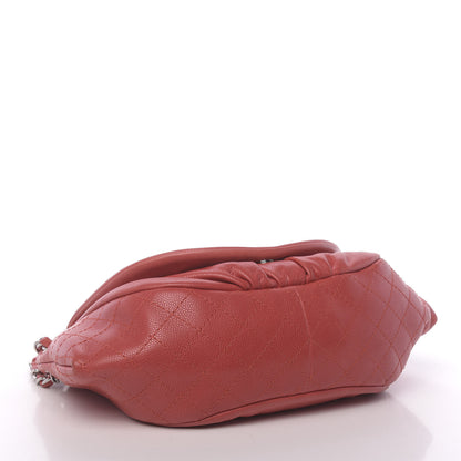 Chanel Caviar Large Half Moon Flap Red 4 of 10