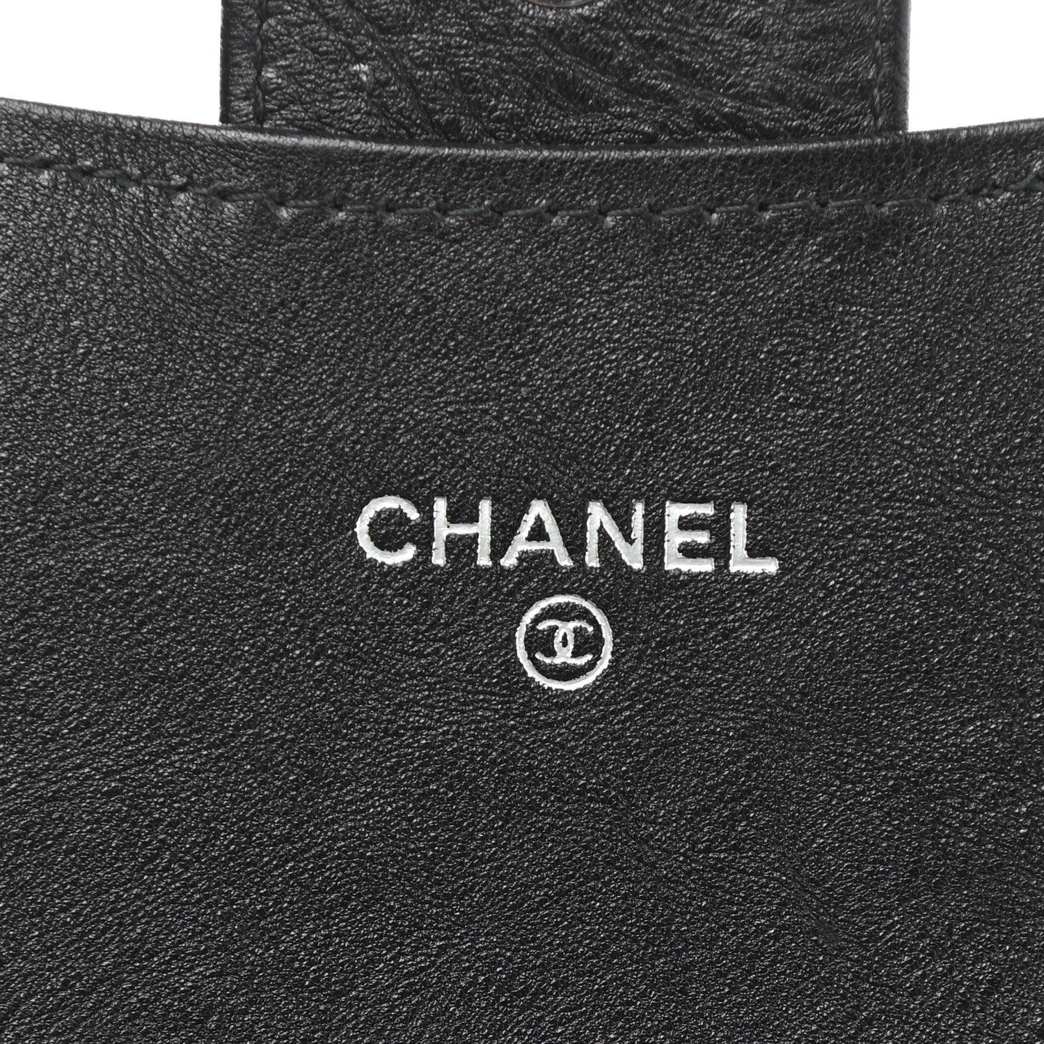 Chanel Crumpled Calfskin Quilted Large Flap Wallet So Black 6 of 9