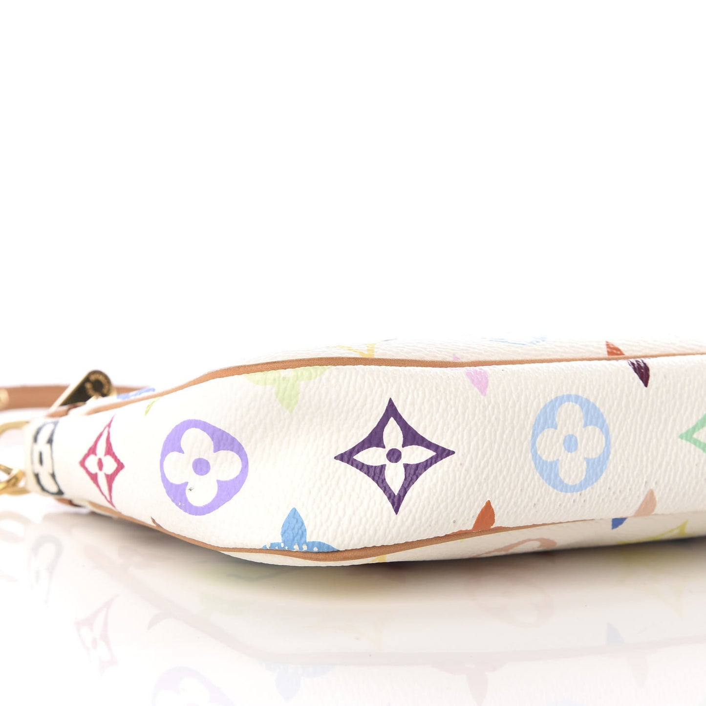 Monogram Multicolor Pochette Accessories White