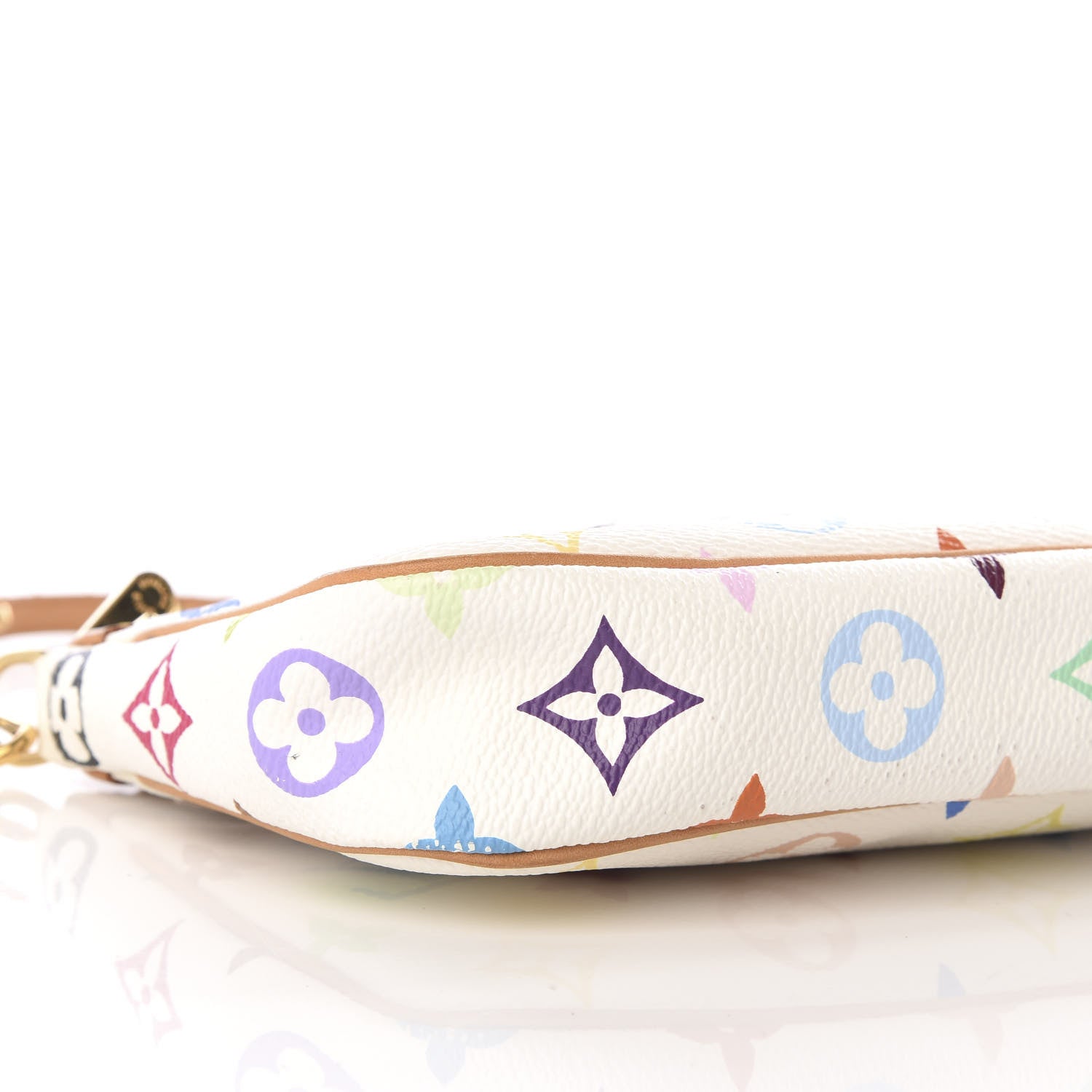 Louis Vuitton Monogram Multicolor Pochette Accessories White 9 of 11