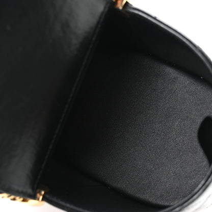 Chanel Calfskin Quilted Mini Basket Top Handle Vanity Case Black 5 of 11