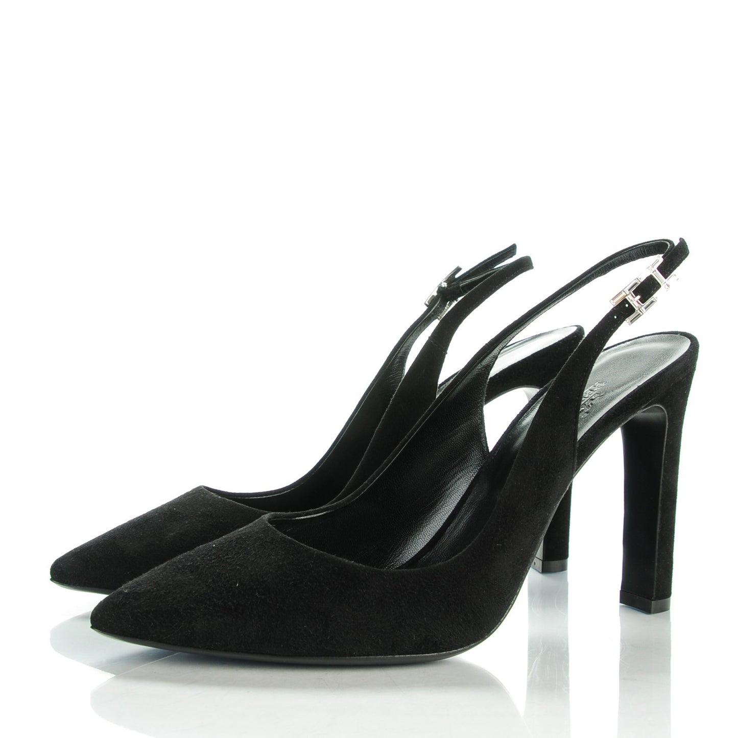 Goatskin Suede Kessy Pumps 38 Black