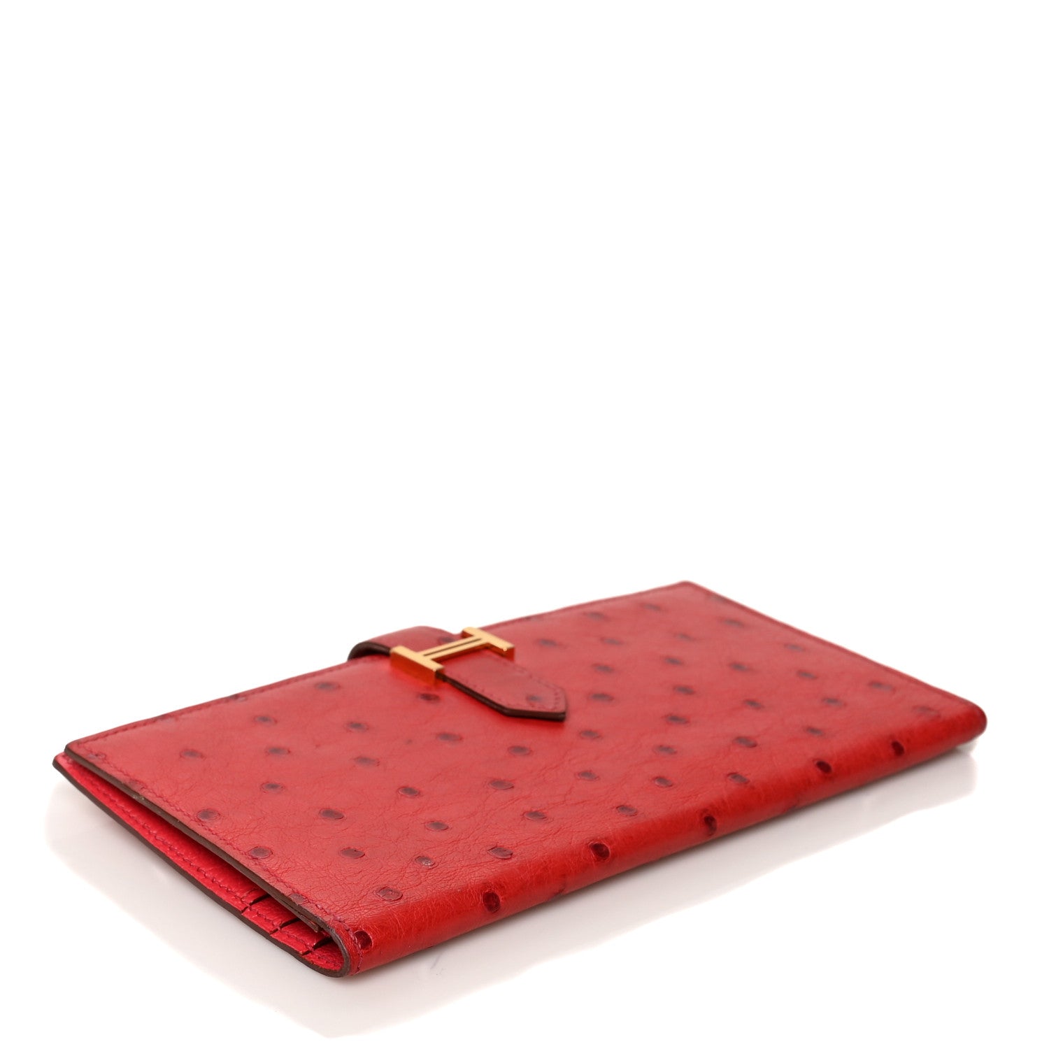 Hermes Ostrich Bearn Wallet 4 of 9