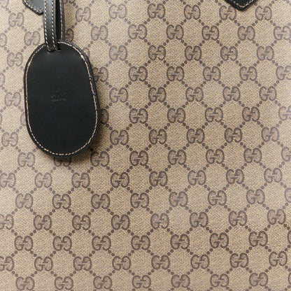 Gucci Calfskin GG Supreme Monogram Medium Reversible Tote Black 11 of 13