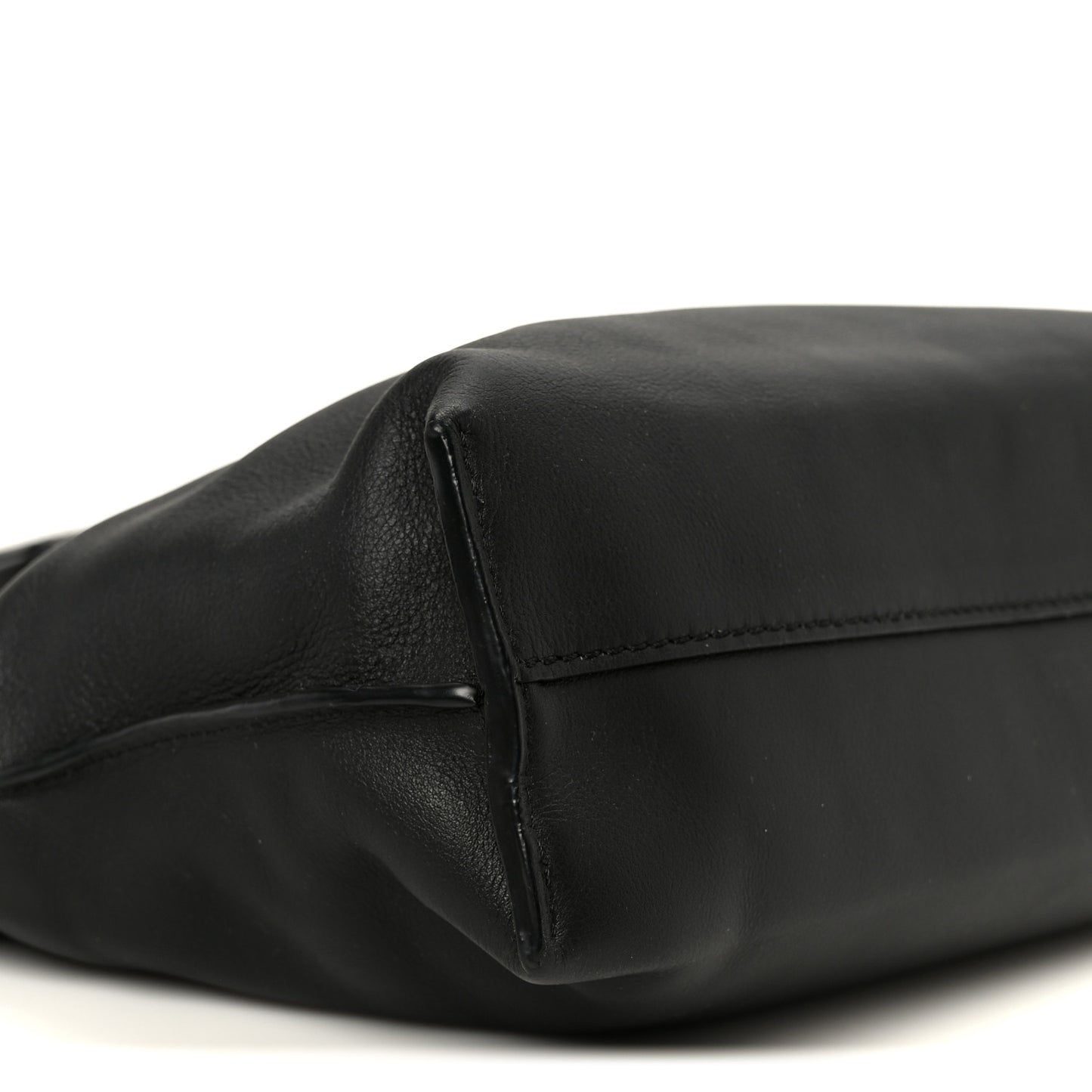 Calfskin Mini Flamenco Knot Clutch Black