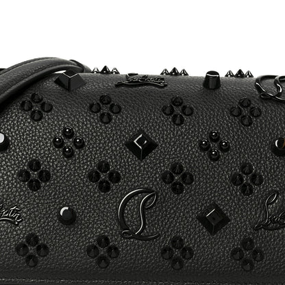 Christian Louboutin Calfskin Spikes Loubinthesky Paloma Clutch Black 9 of 11