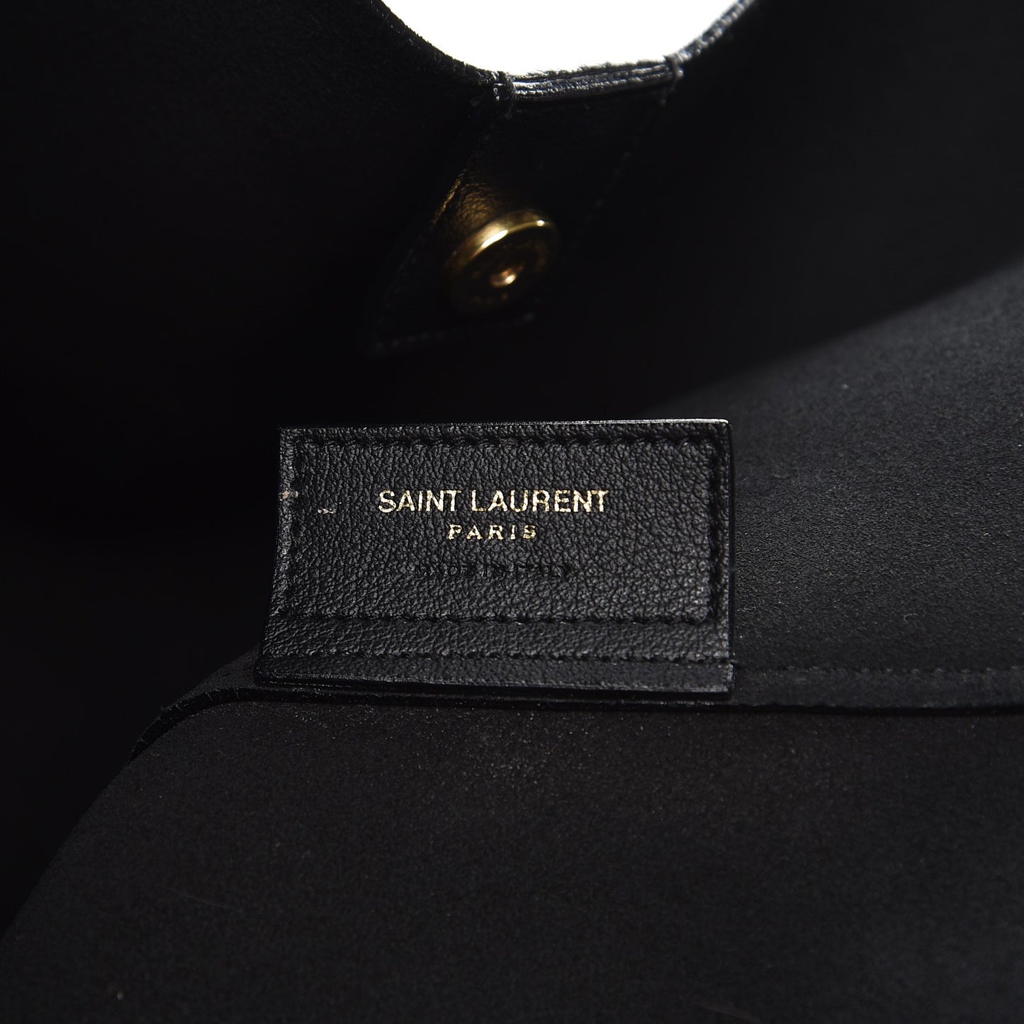 Calfskin Large Shopping Tote Black