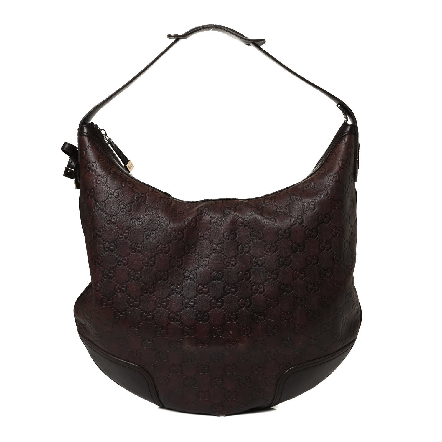Gucci Guccissima Large Princy Hobo Dark Brown 1 of 14
