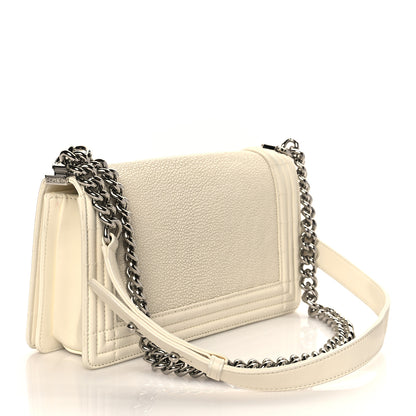 Chanel Galuchat Stingray Medium Boy Flap Ivory 3 of 10