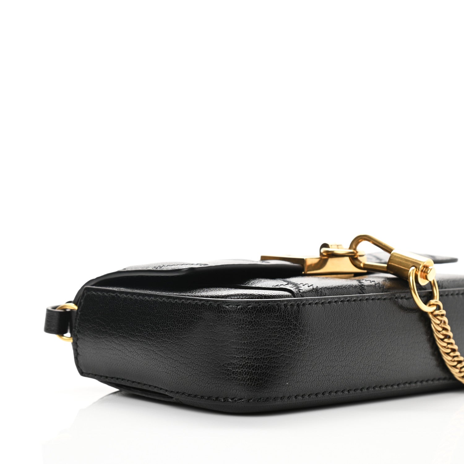 Givenchy Goatskin Quilted GV3 Mini Pocket Convertible Bag Black 8 of 9