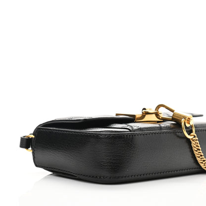 Givenchy Goatskin Quilted GV3 Mini Pocket Convertible Bag Black 8 of 9