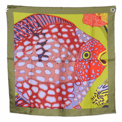 Hermes Silk Twill Grands Fonds Pocket Square Scarf 2 of 7
