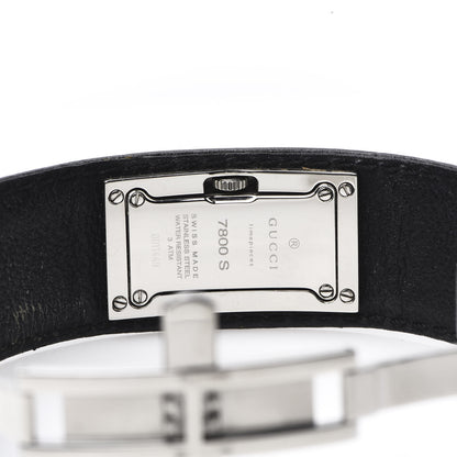 Gucci Stainless Steel Calfskin 18mm 7800S Quartz Watch Black 5 of 11