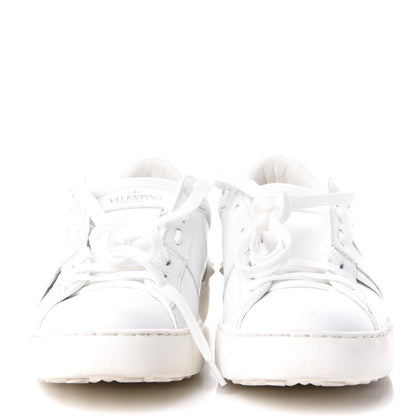 Valentino Garavani Calfskin VLTN Rockstud Open Sneakers 36.5 White 2 of 11