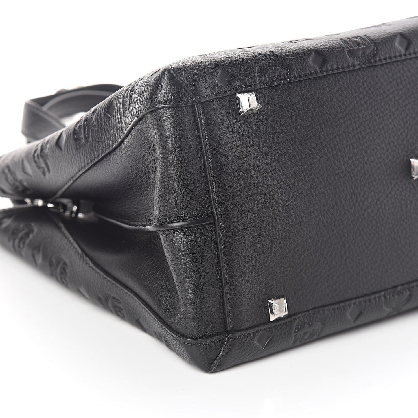Calfskin Ottomar Monogram Large Essential Tote Black