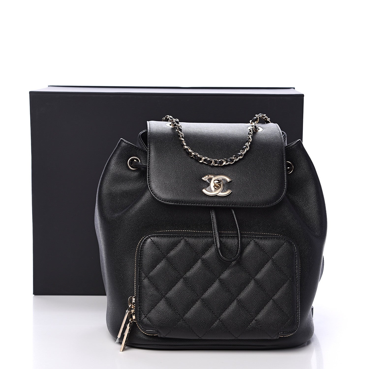 Chanel Caviar Quilted Business Affinity Backpack Black 10 of 10