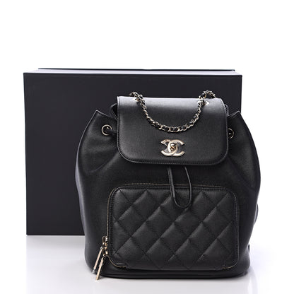 Chanel Caviar Quilted Business Affinity Backpack Black 10 of 10
