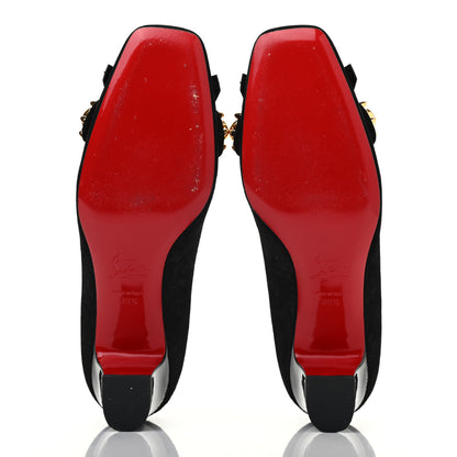 Christian Louboutin Veau Velours Patent Oxacana 45 Pumps 39.5 Black 4 of 4