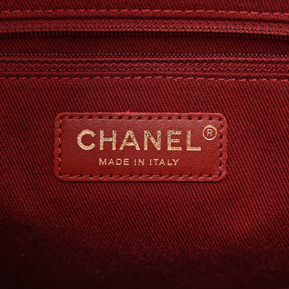 Chanel Caviar Quilted Small Business Affinity Shopping Bag Red 6 of 11