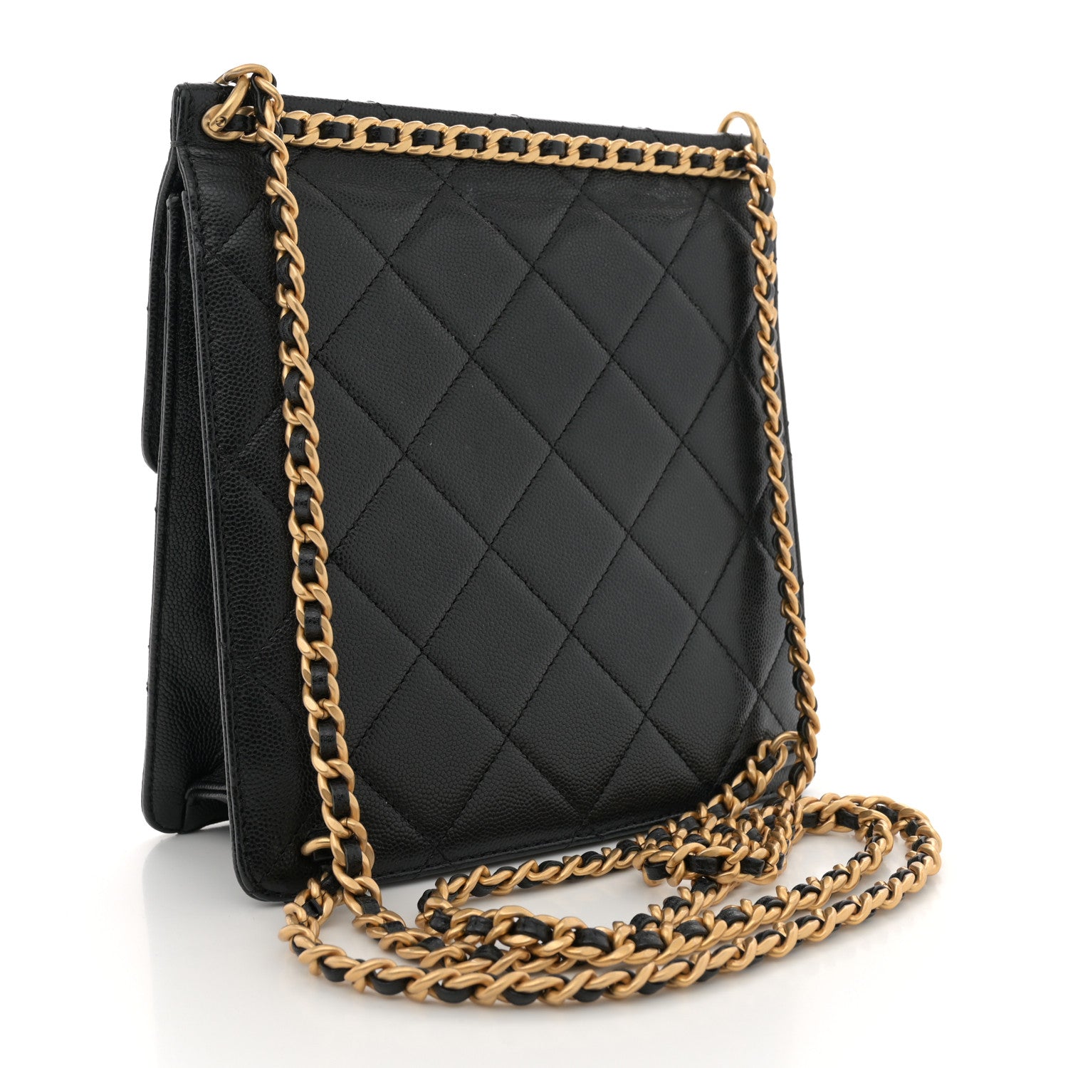 Chanel Caviar Quilted Chain Backpack Black 3 of 10