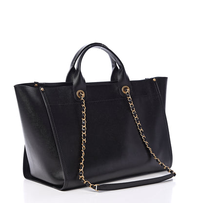Chanel Caviar Medium Studded Deauville Tote Black 2 of 10