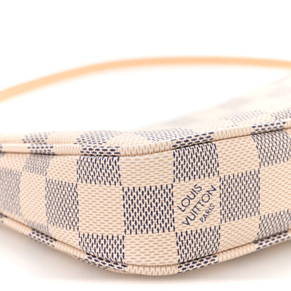 Louis Vuitton Damier Azur Pochette Accessories NM Rose Ballerine 8 of 10