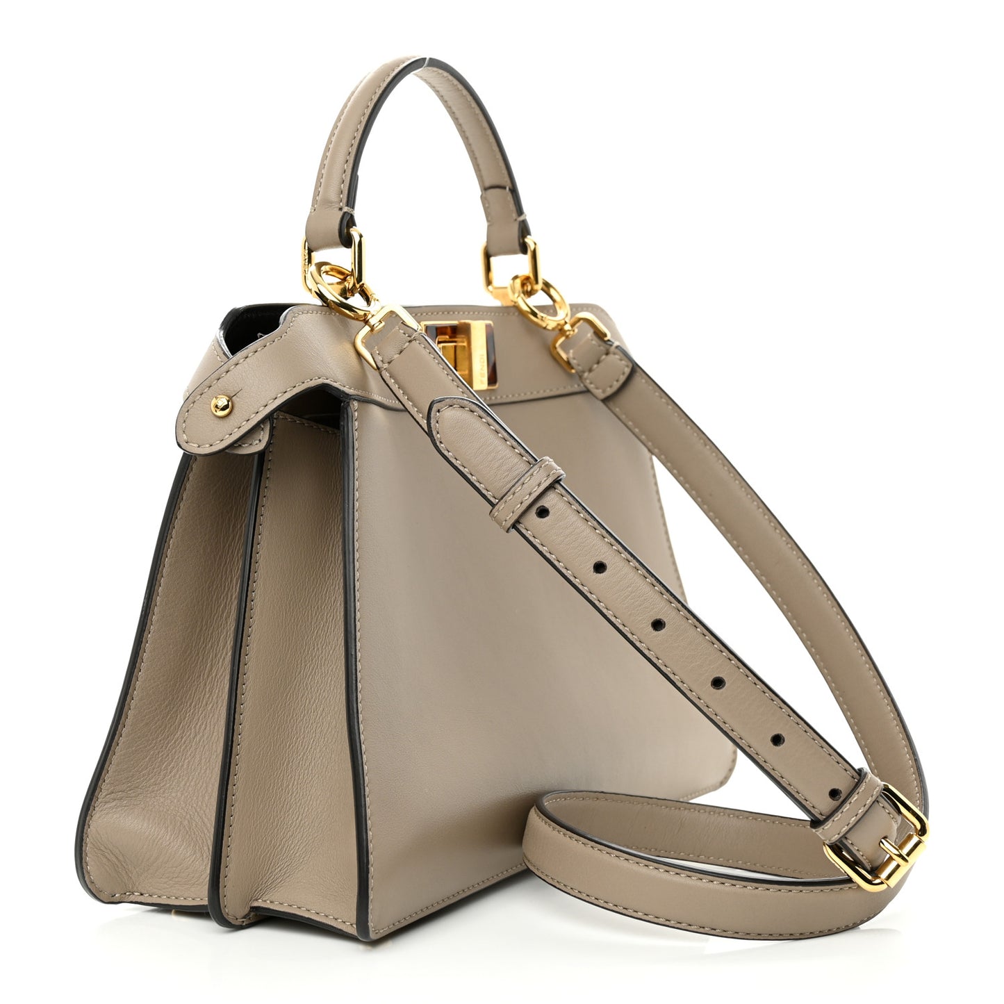 Vitello Seta Shiny Nappa Plexiglass Bi-Color Small Peekaboo I SEE U Satchel Tartaruga Black