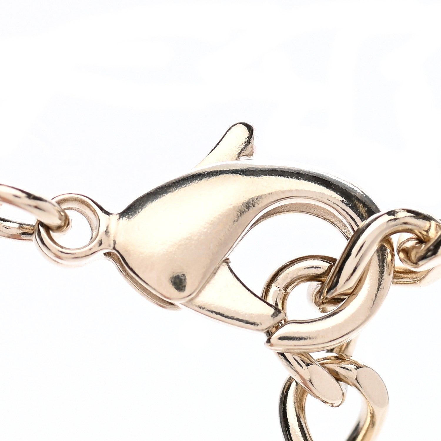 Chanel Crystal Chain CC Link Choker Gold Silver 5 of 7