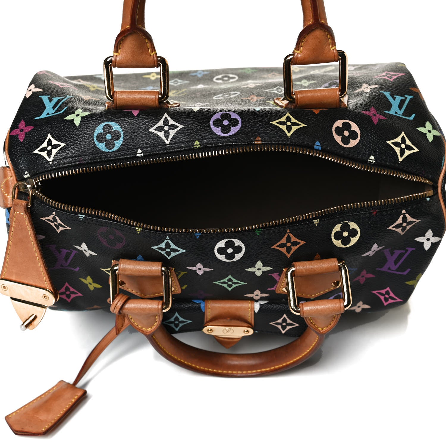 Louis Vuitton Monogram Multicolor Speedy 30 Black 5 of 15