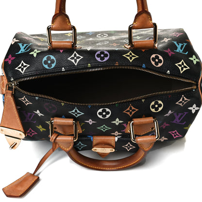 Louis Vuitton Monogram Multicolor Speedy 30 Black 5 of 15
