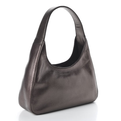 Prada Metallic Nappa Mordore Tote Fumo 3 of 9