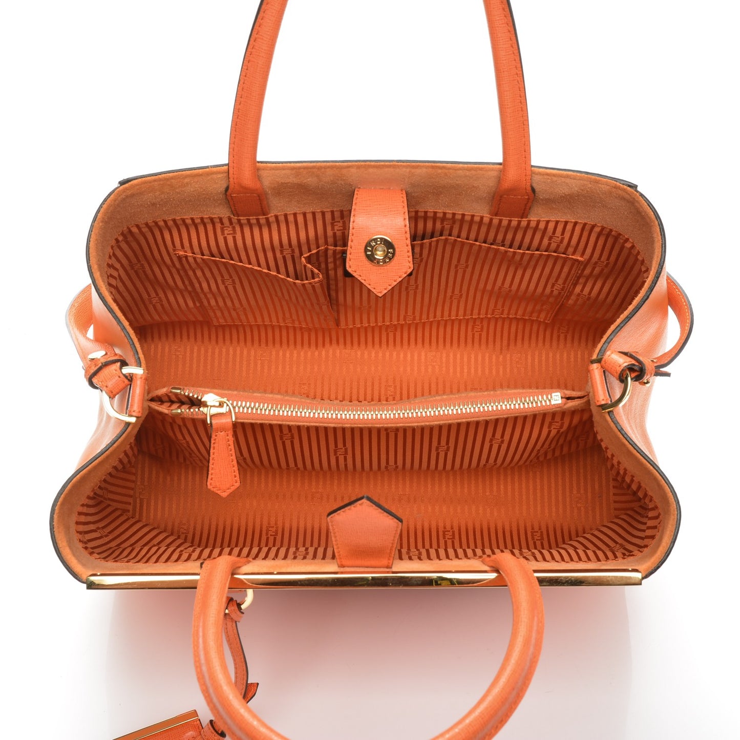 Vitello Elite Regular 2Jours Tote Arancio