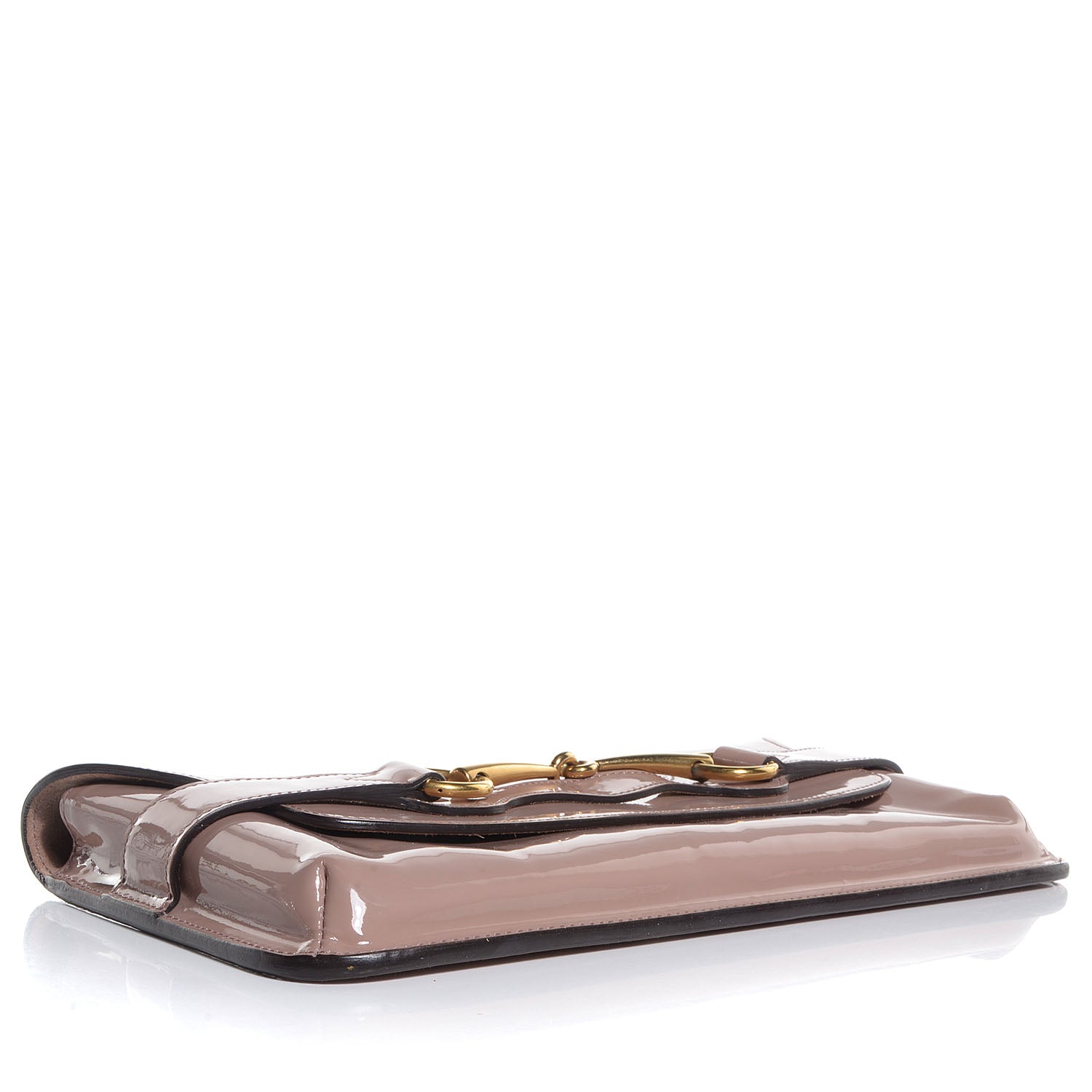 Gucci Patent Large Bright Bit Clutch Dark Cipria 4 of 7