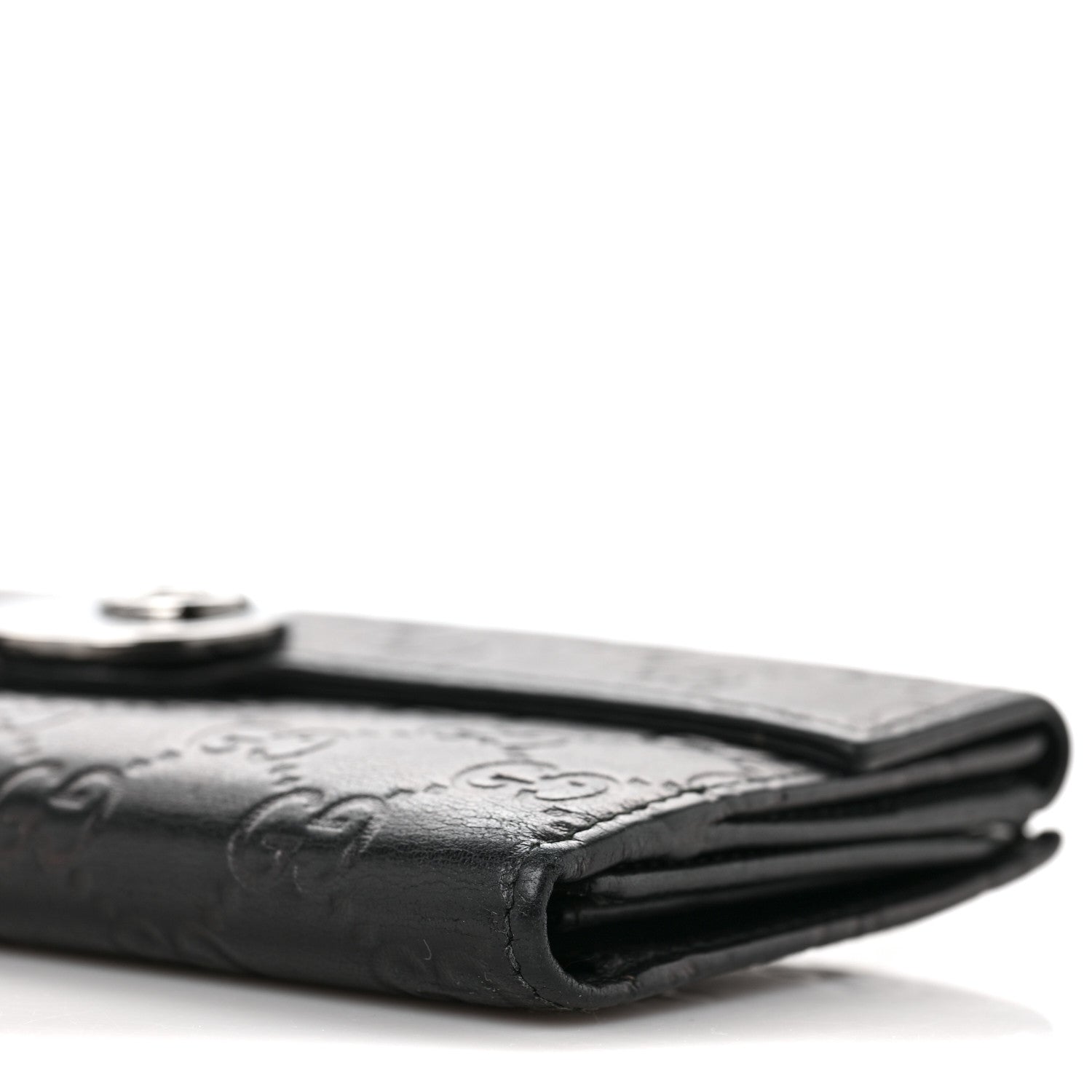 Gucci Guccissima Eclipse Continental Flap Wallet Black 9 of 12