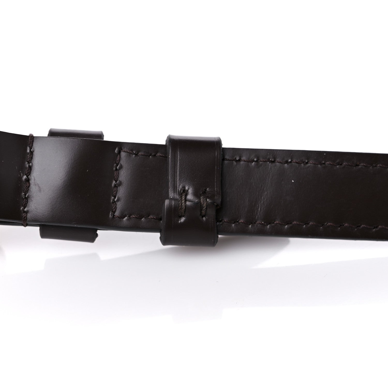 Louis Vuitton Calfskin 16mm Adjustable Shoulder Strap Brown 4 of 5