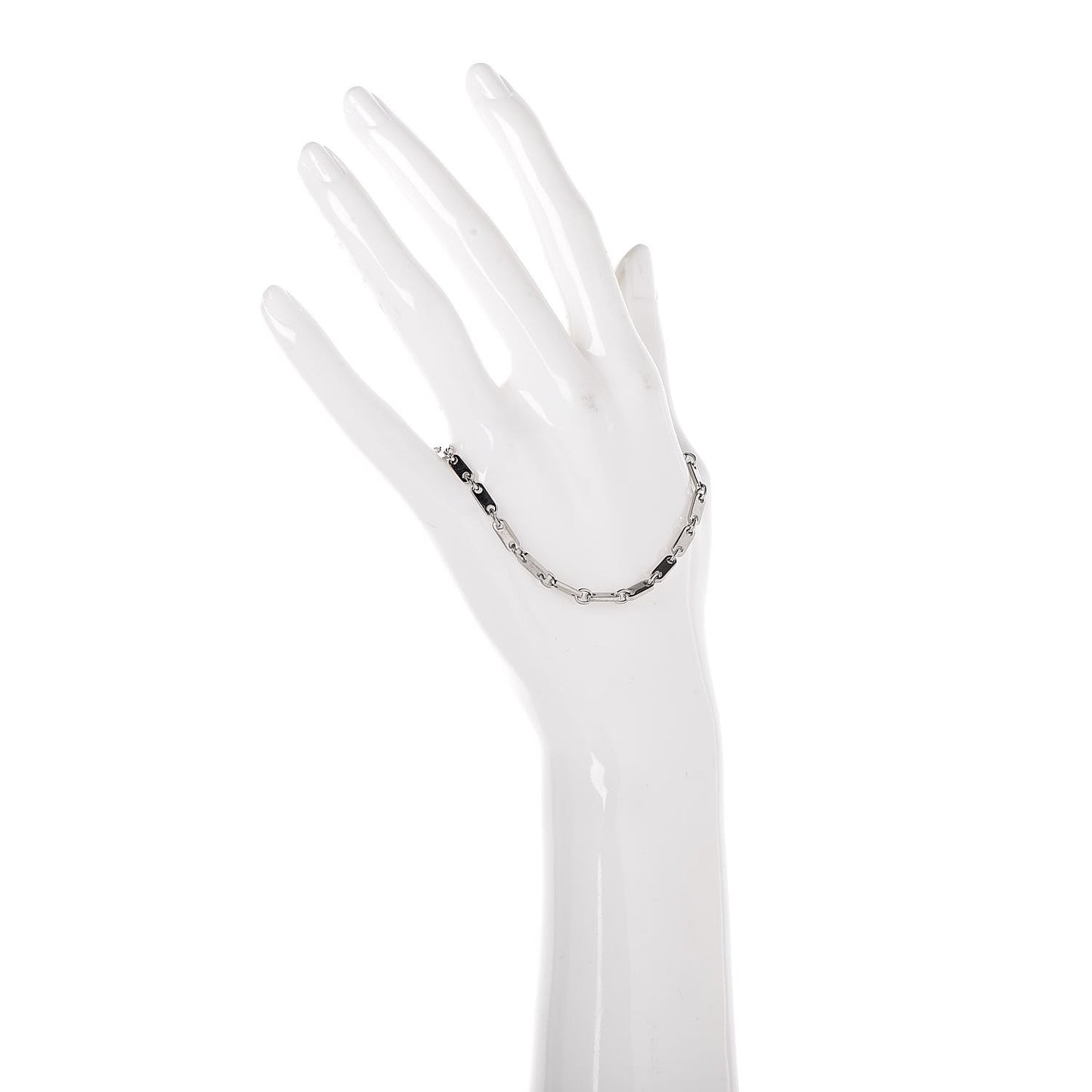 18K White Gold 3.5mm Fidelity Link Bracelet