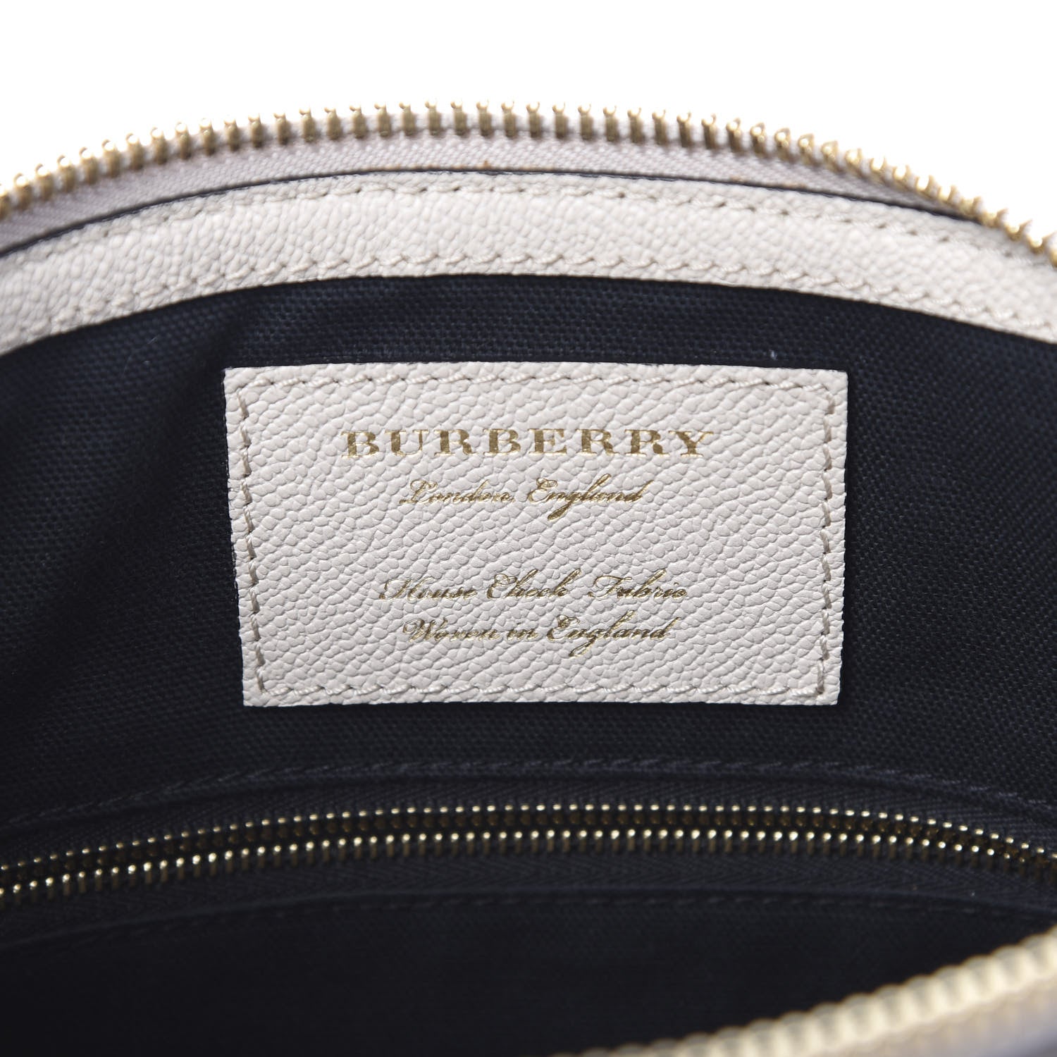 Burberry Soft Grain Calfskin House Check Small Helmsley Crossbody Limestone 5 of 9
