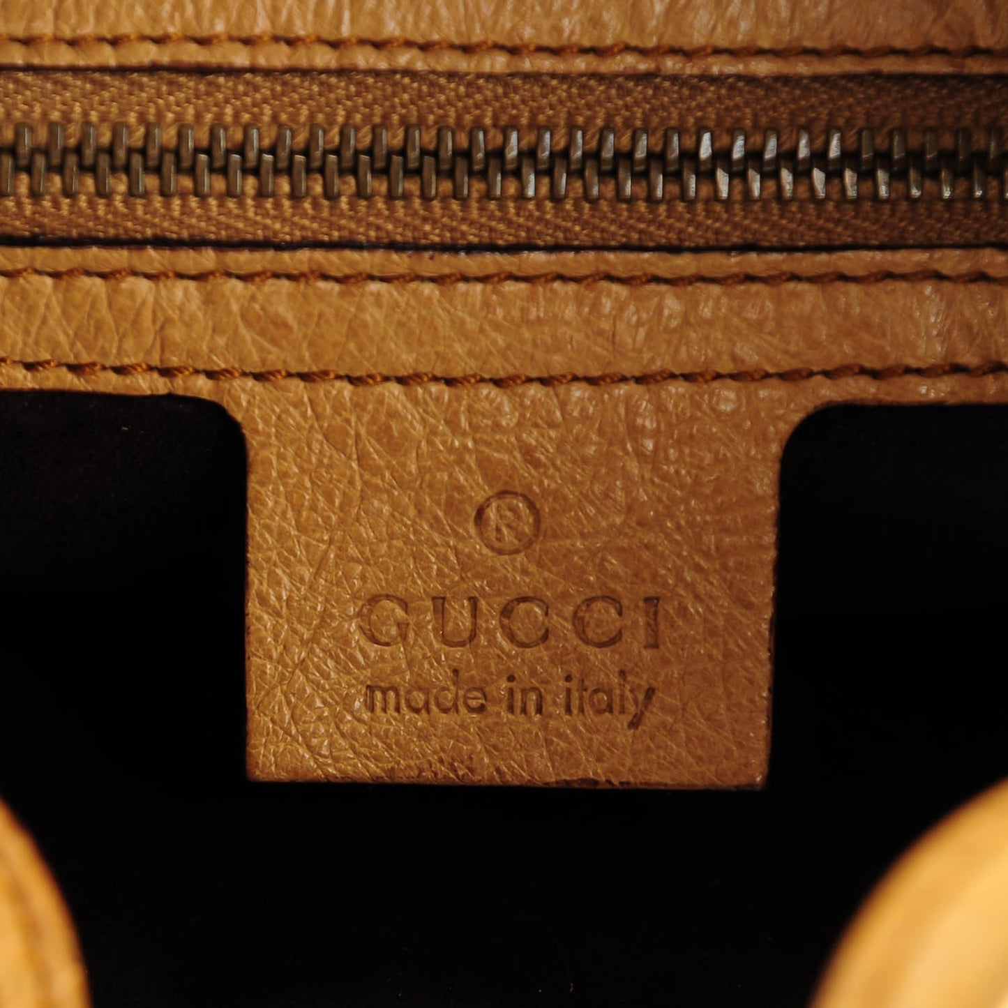 Ostrich Jackie O Piston Lock Hobo Tan