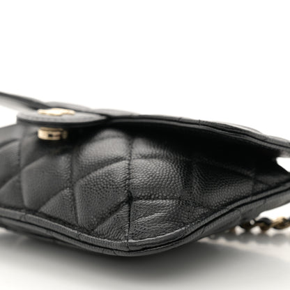 Chanel Caviar Fabric Graffiti Foldable Tote Bag With Chain Black Multicolor 18 of 19