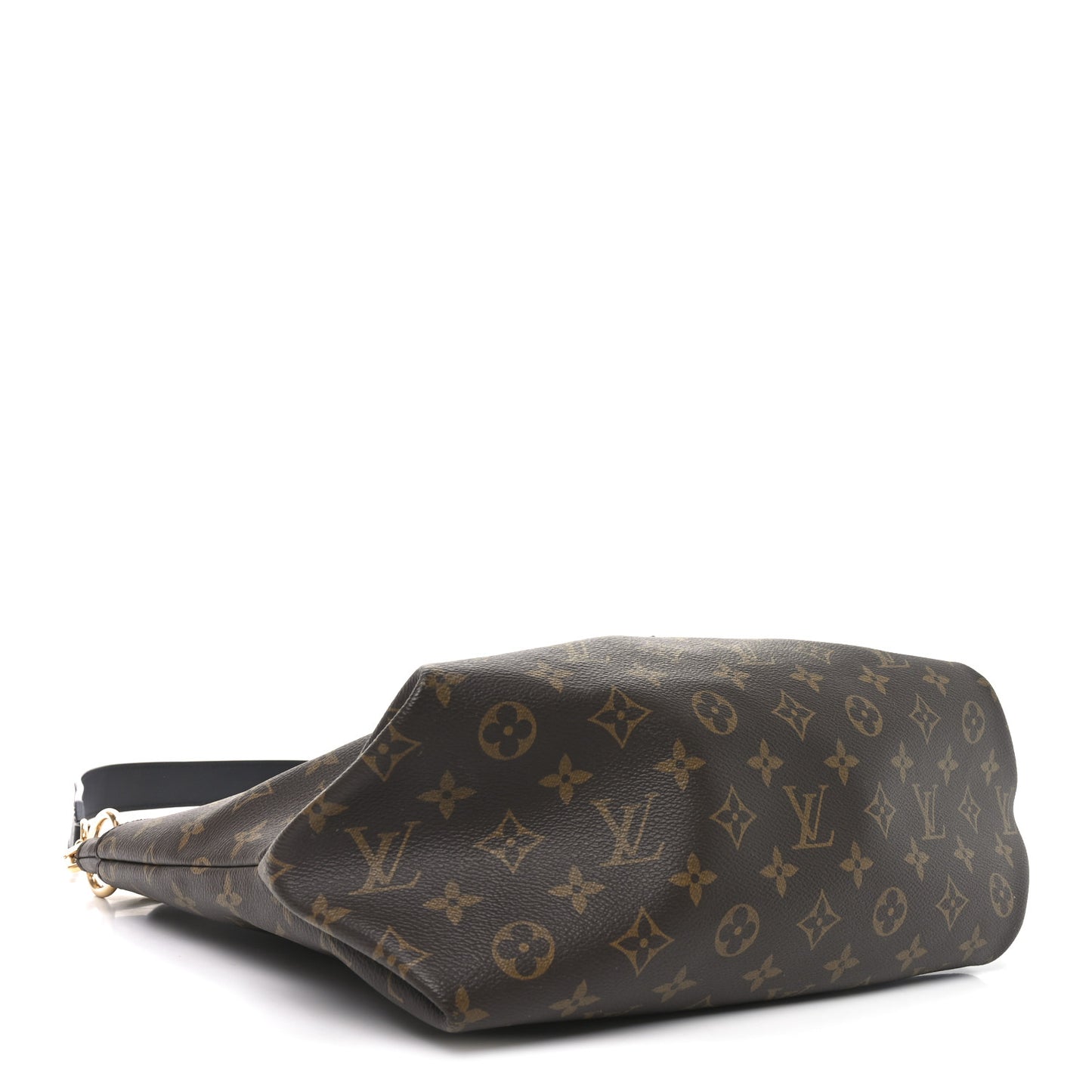 Monogram Flower Zipped Tote MM Black