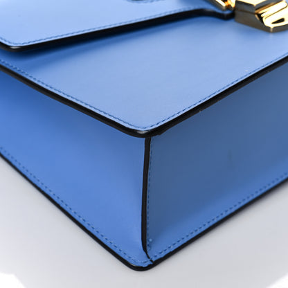 Gucci Calfskin Small Sylvie Shoulder Bag Clear Sky Blue 9 of 10