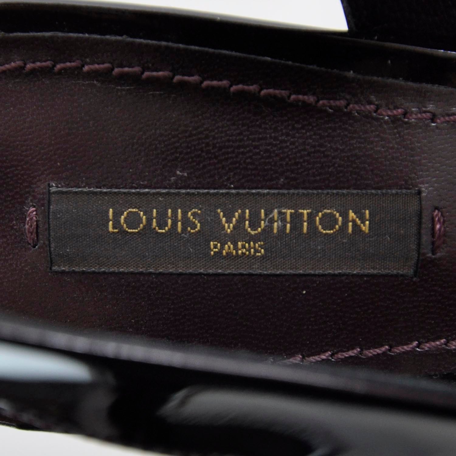 Louis Vuitton Patent Leather Heels 39 Amarante 6 of 7