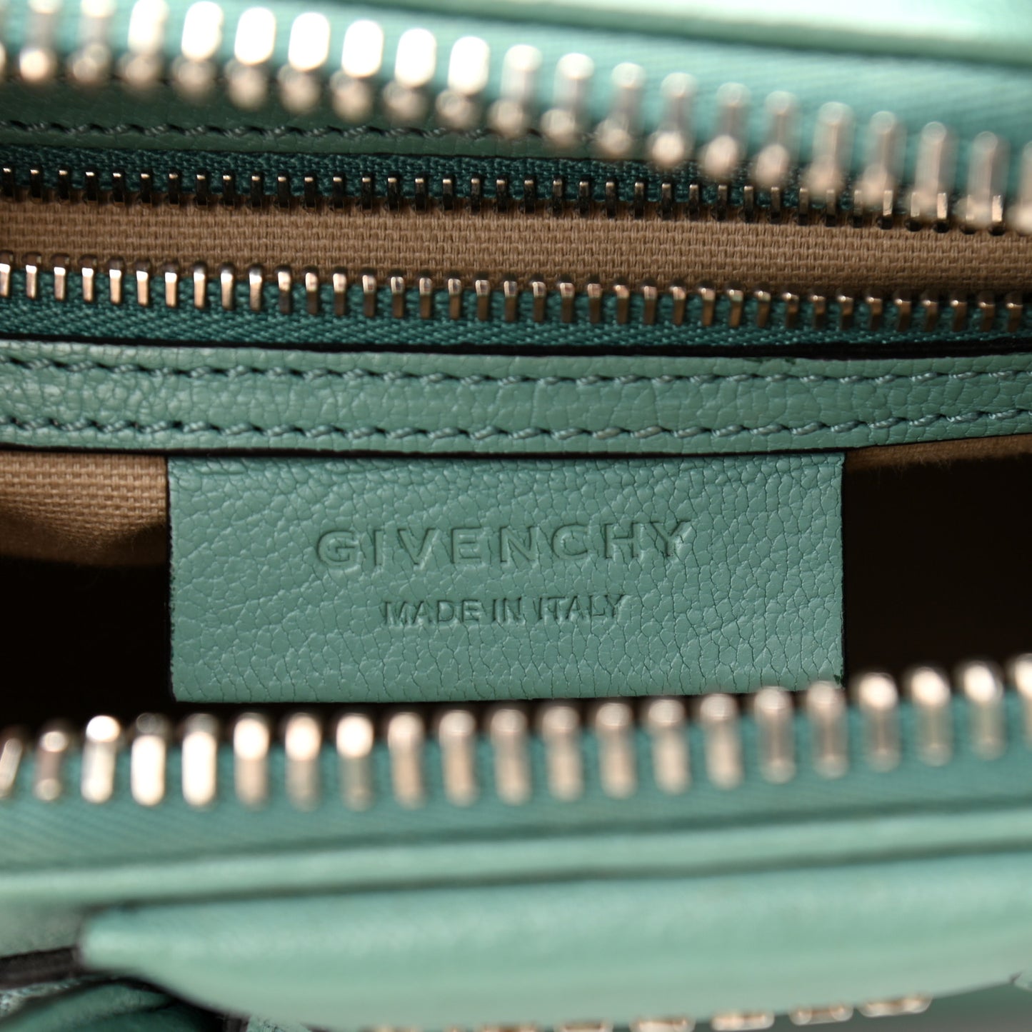 Sugar Goatskin Mini Antigona Aqua