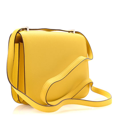 Hermes Epsom Constance 18 Jaune de Naples 4 of 12